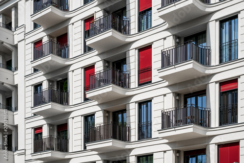apartment building facade -  real estate exterior - modern  