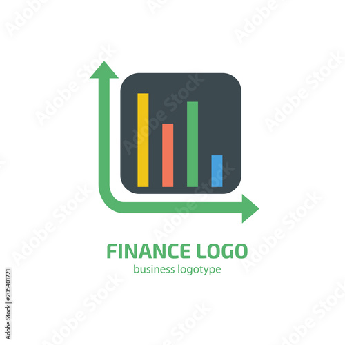 Illustration of business logotype bidding and auction.