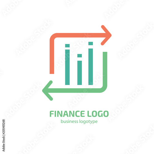 Illustration of business logotype bidding and auction.