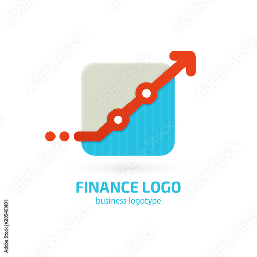Illustration of business logotype bidding and auction.