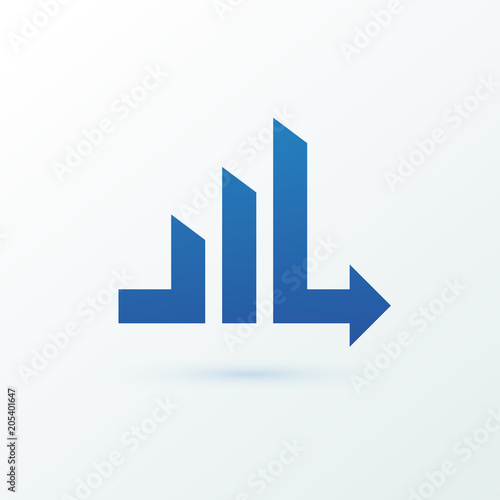 Illustration of business logotype bidding and auction.