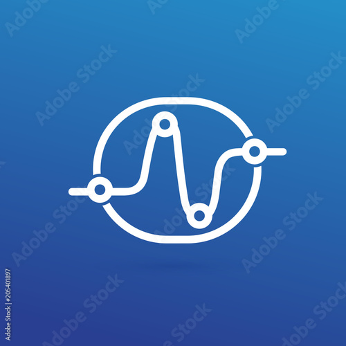 Illustration of business logotype bidding and auction.