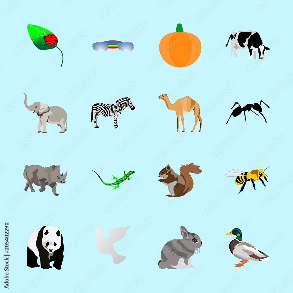 animals icons set animals icons set