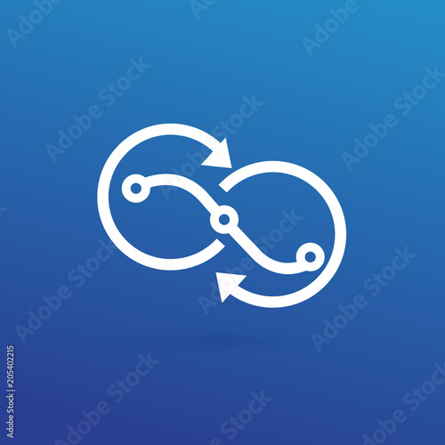 Illustration of business logotype bidding and economic.