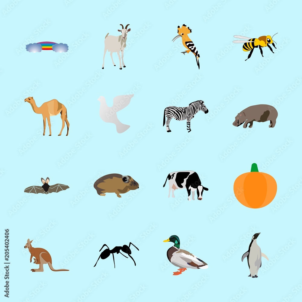 animals icons set animals icons set