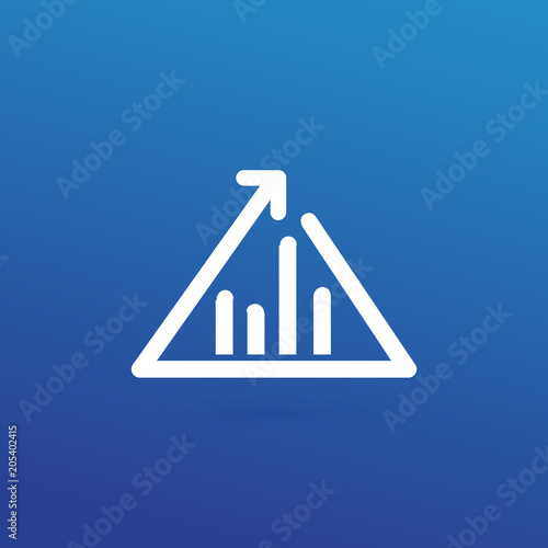 Illustration of business logotype bidding and auction.