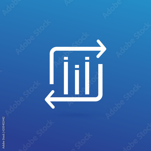 Illustration of business logotype bidding and auction.