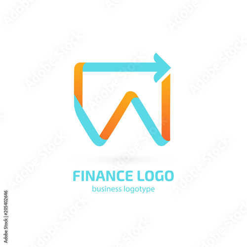Illustration of business logotype bidding and auction.