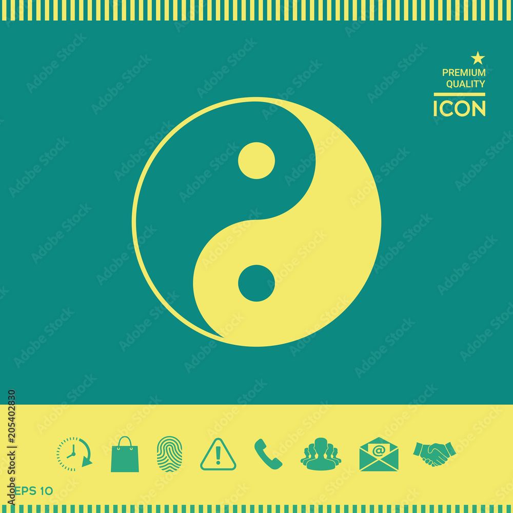 Yin yang symbol of harmony and balance Stock Vector | Adobe Stock
