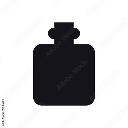 Hip Flask Icon. Camping Sign and Symbol. Alcoho Men Drinking Accessory.