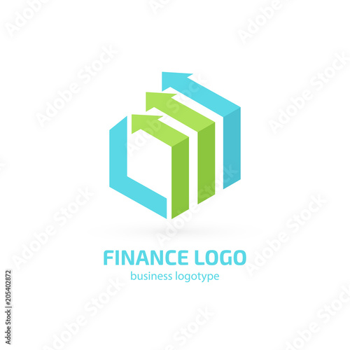 Illustration of business logotype bidding and auction.