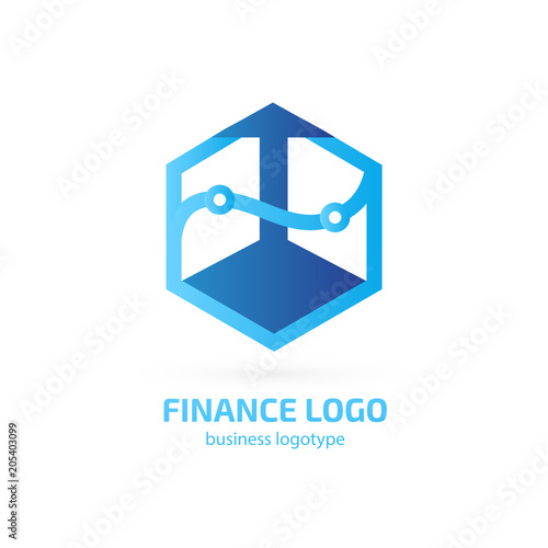 Illustration of business logotype bidding and auction.