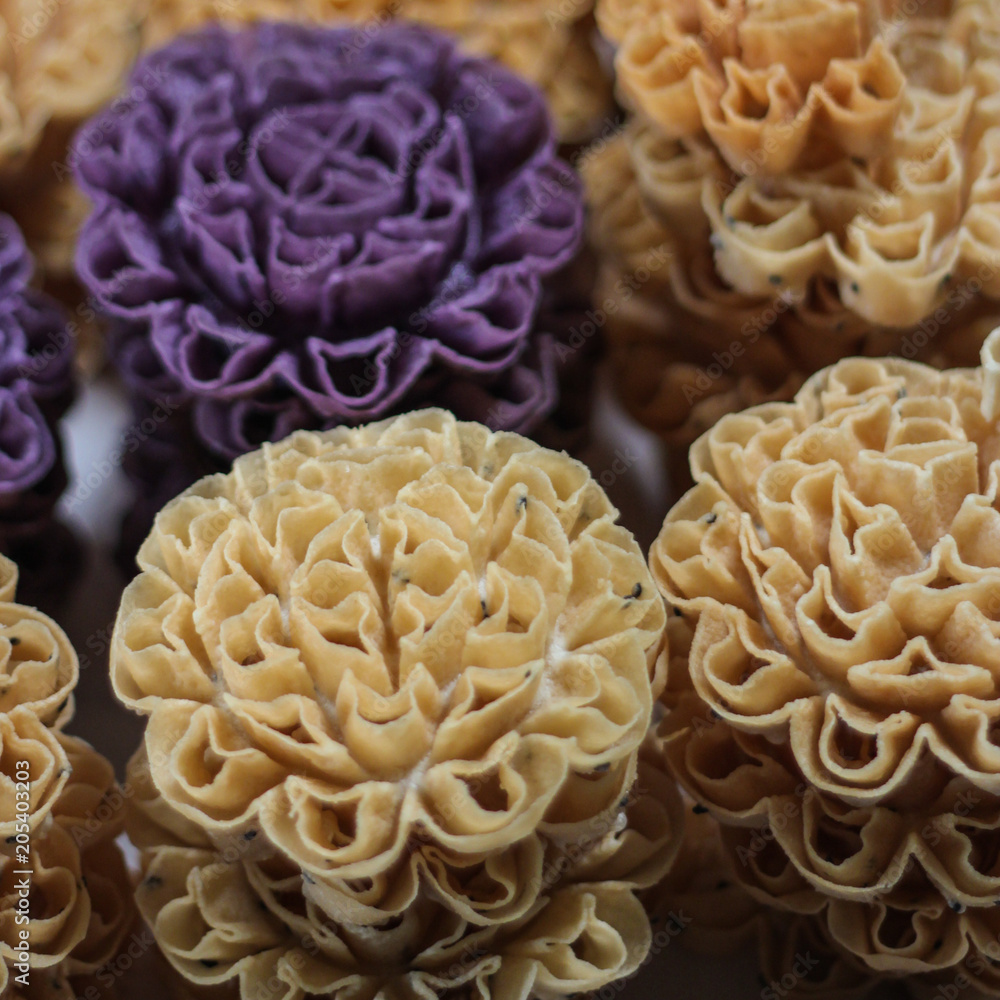Thai cookie, Crispy Lotus Blossom Cookie, Thai cookie, Crispy Lotus Blossom Cookie,