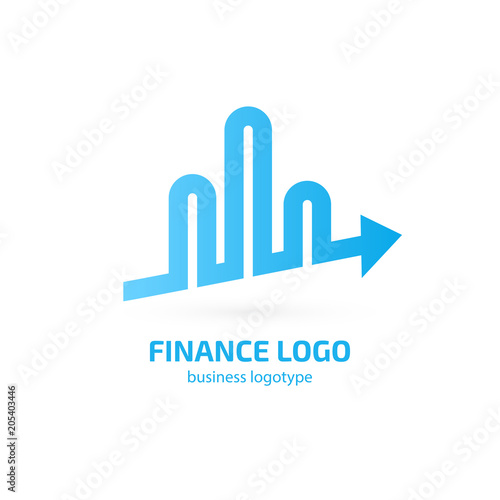 Illustration of business logotype bidding and auction.