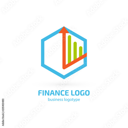 Illustration of business logotype bidding and auction.
