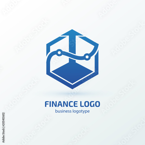 Illustration of business logotype bidding and auction.