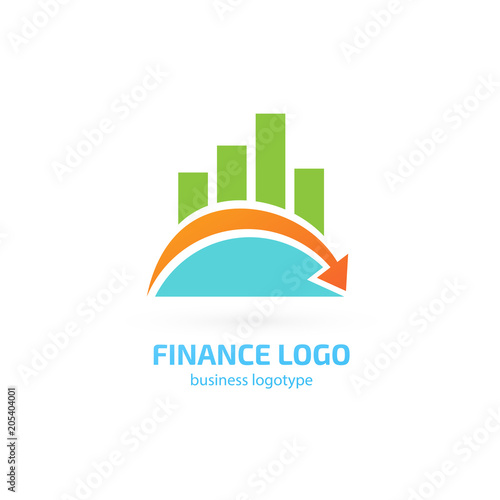 Illustration of business logotype bidding and auction.