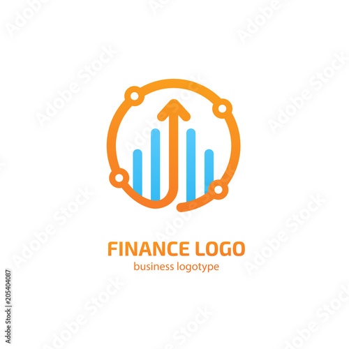 Illustration of business logotype bidding and auction.