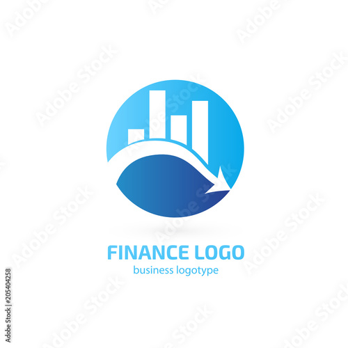Illustration of business logotype bidding and auction.