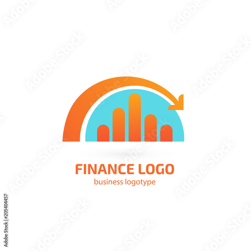 Illustration of business logotype bidding and auction.