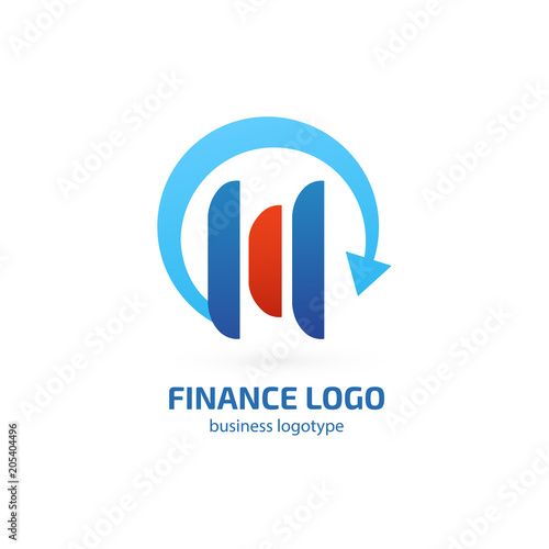 Illustration of business logotype bidding and auction.