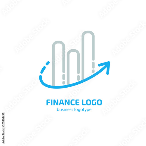 Illustration of business logotype bidding and auction.