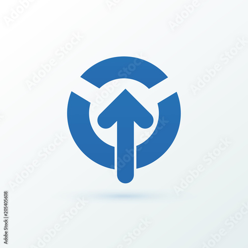 Illustration of business logotype bidding and auction.