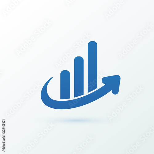 Illustration of business logotype bidding and auction.
