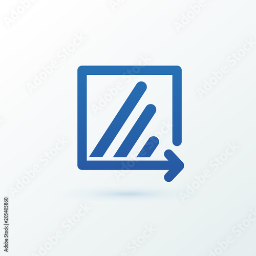 Illustration of business logotype bidding and auction.