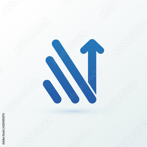Illustration of business logotype bidding and auction.