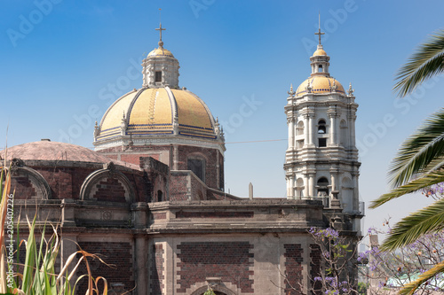 Shrine of Our Lady of Guadalupe, view of the old basilica from the eighteenth century, Mexico