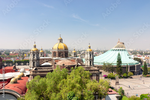 Εκτύπωση καμβά Shrine of Our Lady of Guadalupe, view of the old basilica from the eighteenth ce