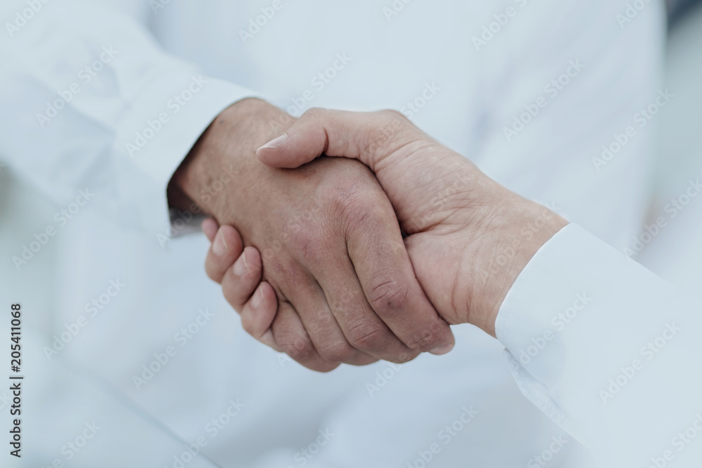 close-up of business handshake. close-up of business handshake.