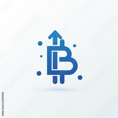 Illustration of business logotype cryptocurrency. © zuki-uki