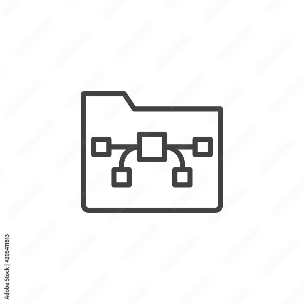 Vector folder outline icon. linear style sign for mobile concept and web design. Creativity and design simple line vector icon. Symbol, logo illustration. Pixel perfect vector graphics Vector folder outline icon. linear style sign for mobile concept and web design. Creativity and design simple line vector icon. Symbol, logo illustration. Pixel perfect vector graphics