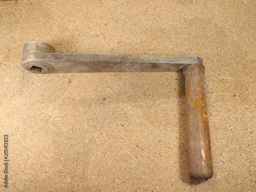 handle from the winch on the board
