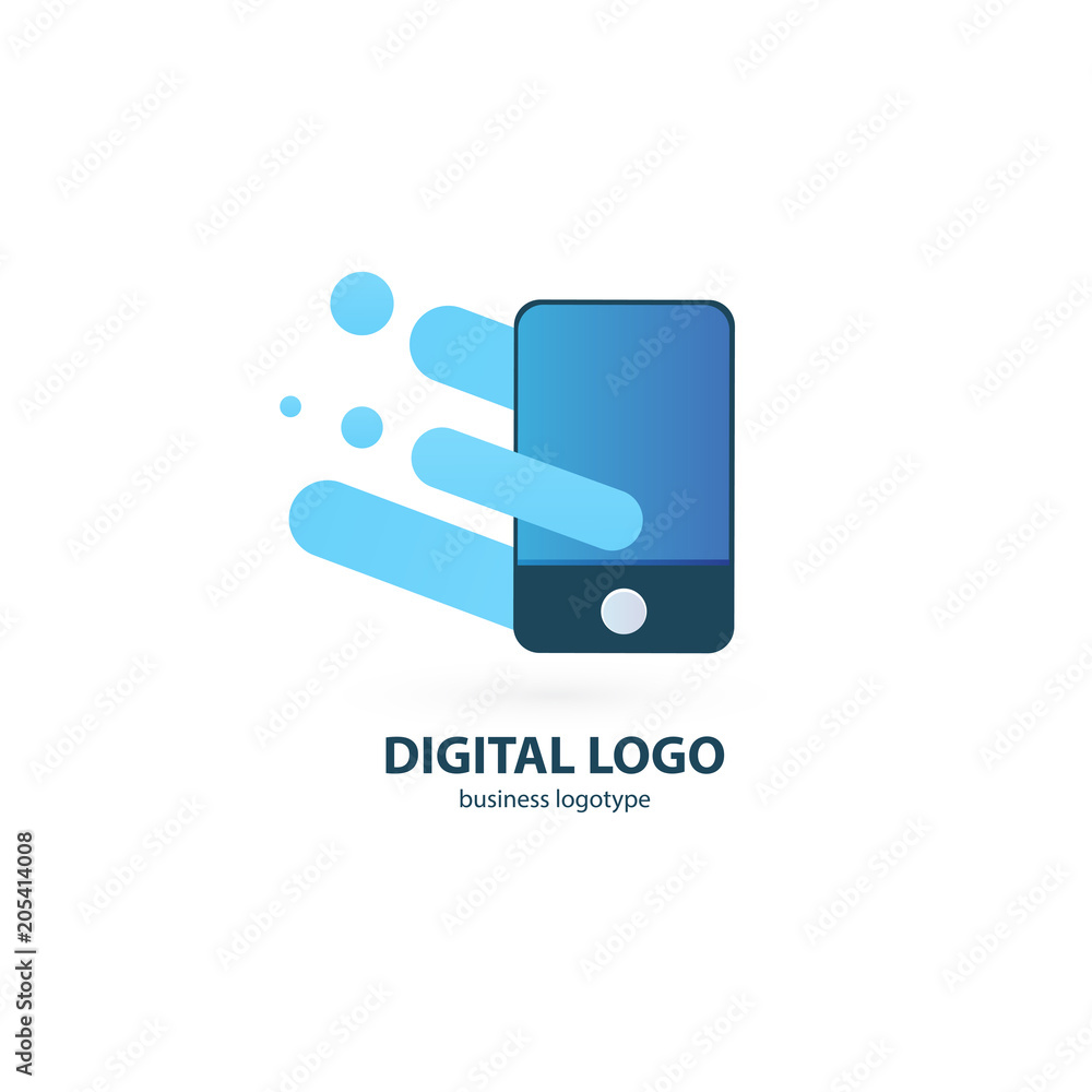 Logo design abstract digital technology vector template. Logo design abstract digital technology vector template.