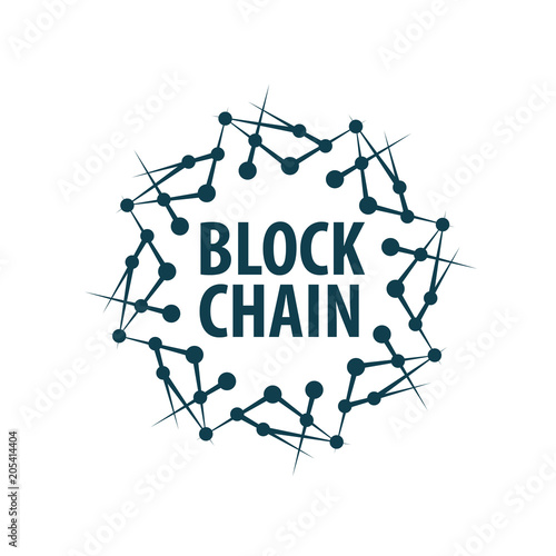 Vector logo blockchain