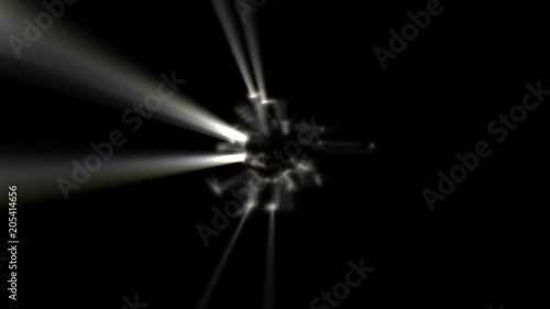 Fancy light effects in a dark background