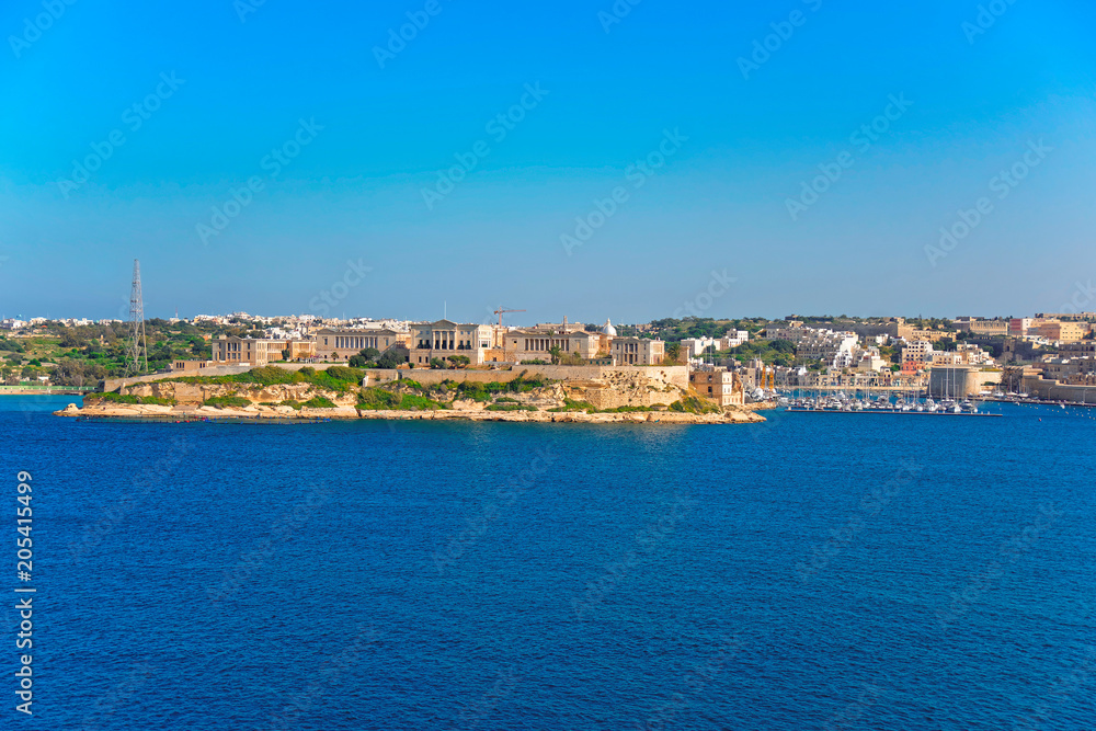 Kalkara village at Grand Harbor Valletta of Malta