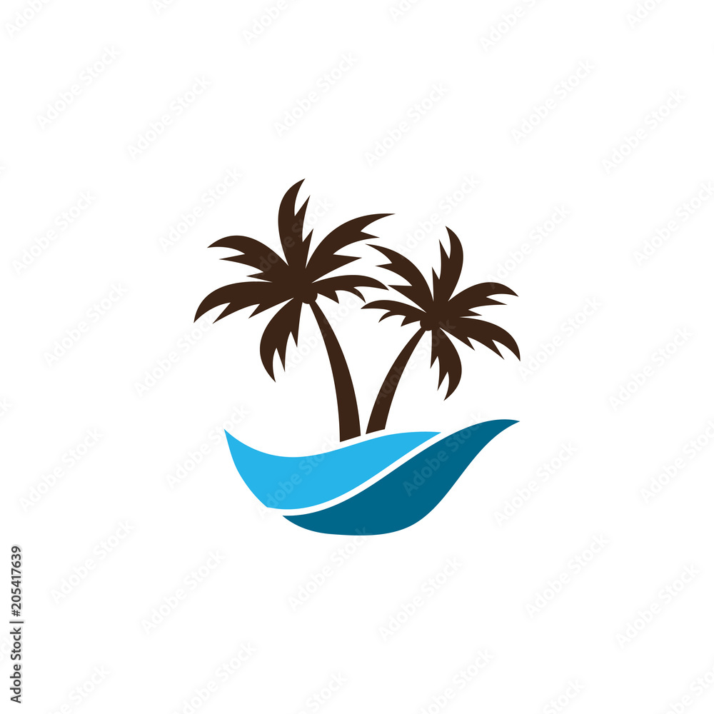 Summer logo icon template