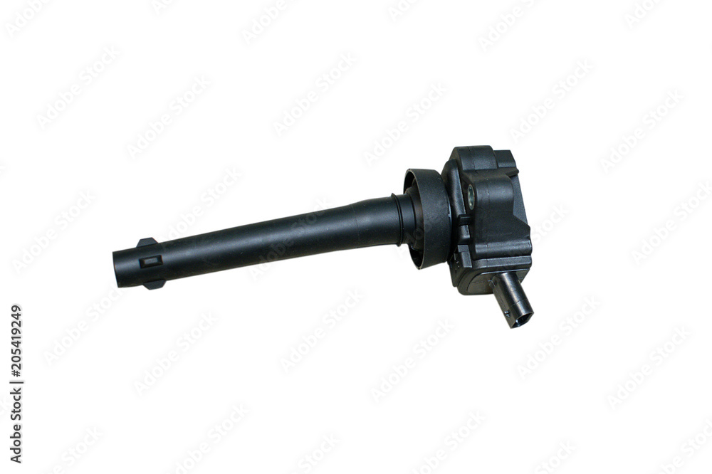 Ignition coil isolated on white background Ignition coil isolated on white background