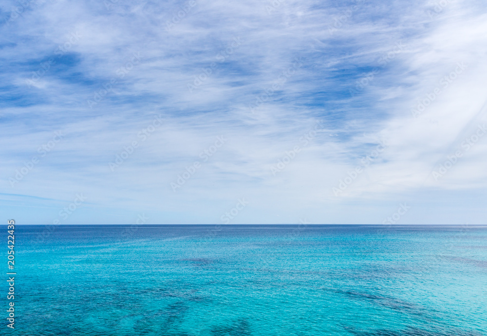 Mallorca, Deep blue sea and endless horizon of water