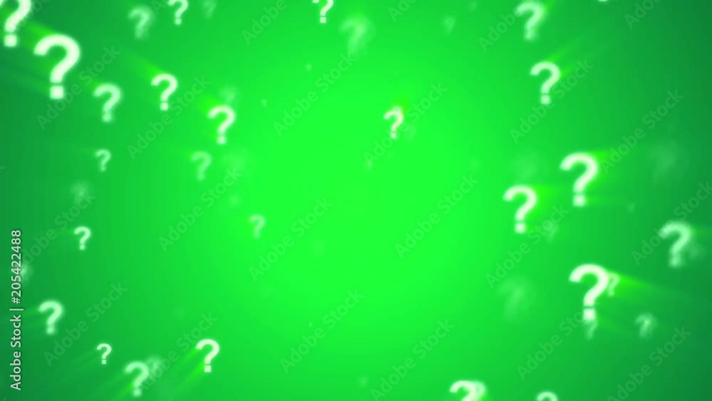 Question Mark Animated Looping Background Green Question Mark Animated Looping Background Green
