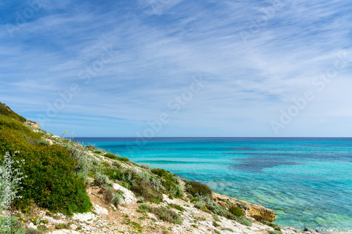 Mallorca, Endless blue horizon of nature sea landscape in holiday hike region