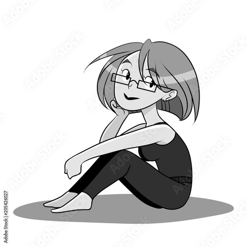 Girl with glasses