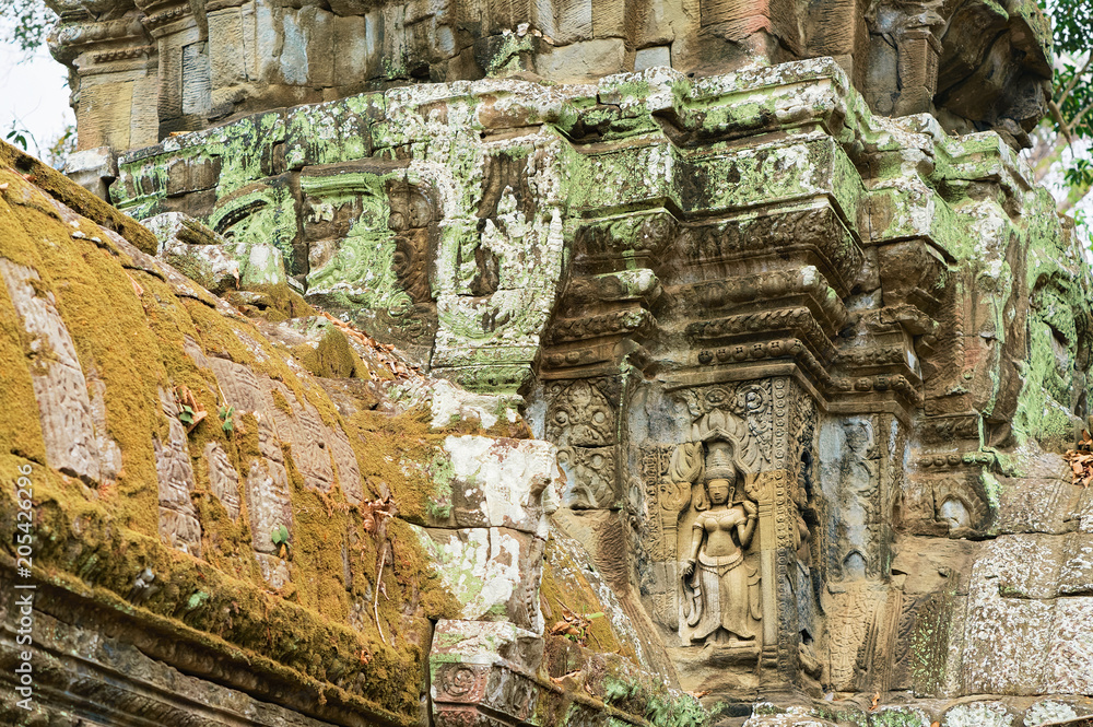 Ta Prohm temple complex in Siem Reap Cambodia