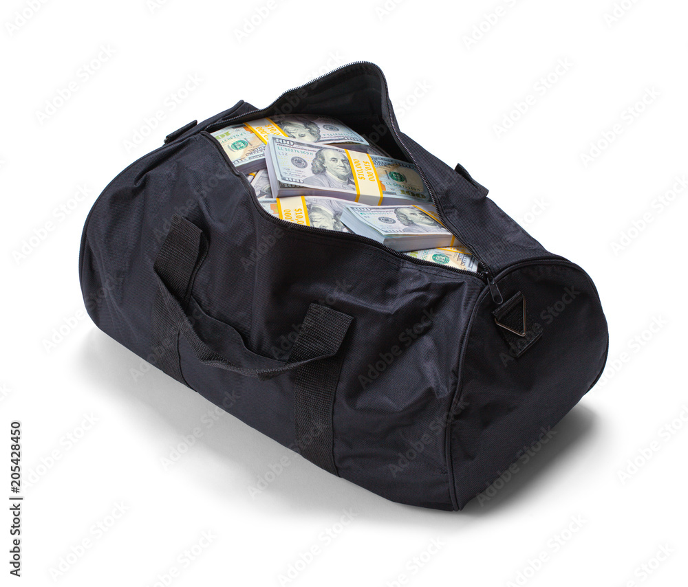 Duffel Bag Full of Money Stock Photo | Adobe Stock