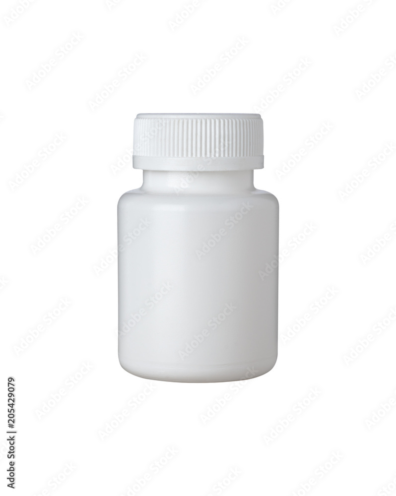 white plastic bottle on white background white plastic bottle on white background