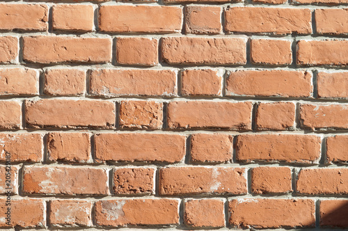 Red brickwork texture background